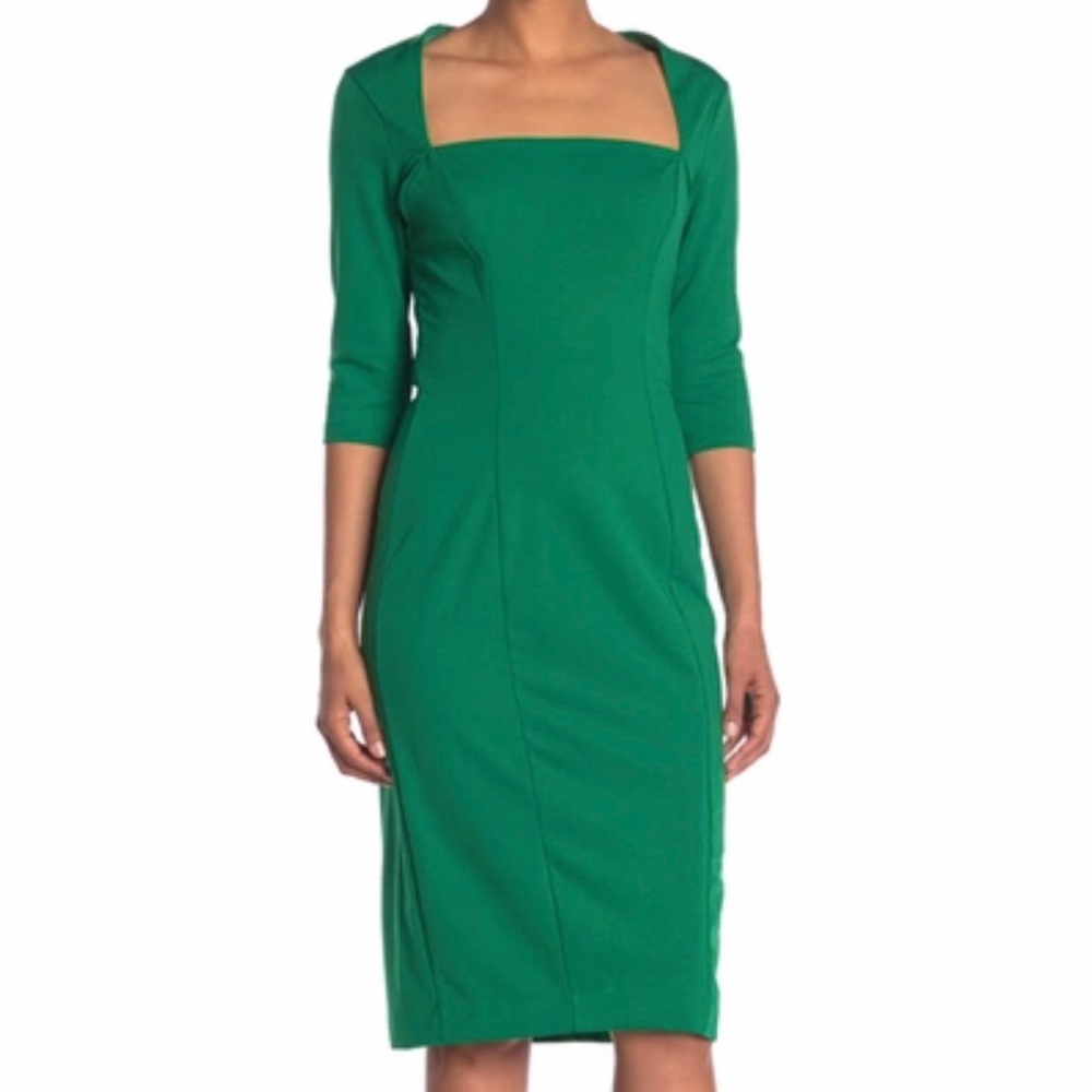 NWT Alexia Admor Marilyn Sheath Dress - Green